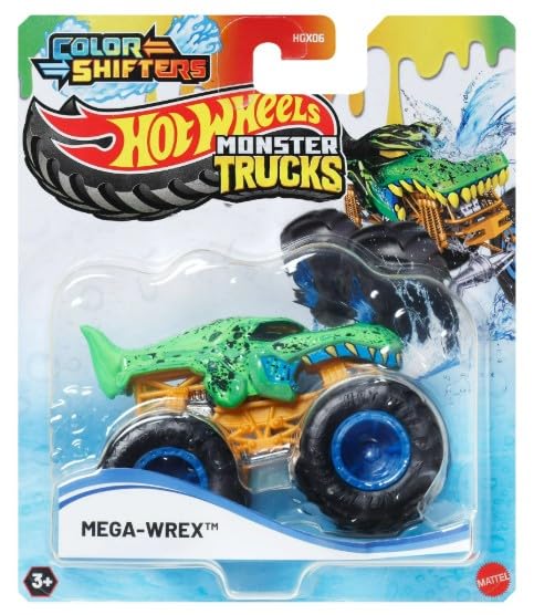 Amazon.com: Hot Wheels Monster Trucks Color Shifters Mega Wrex, 1